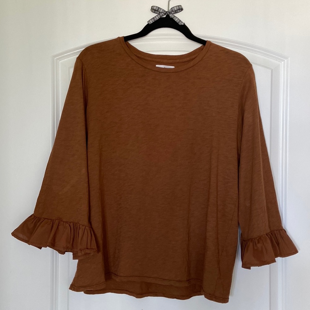 Velvet by Graham and Spencer top, brown, medium